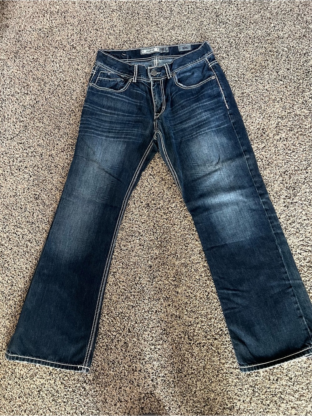 Men’s Buckle BKE JUSTIN Dark Wash Jeans - 32S